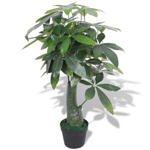 vidaXL Planta &aacute;rvore da sorte artificial com vaso 85 cm verde