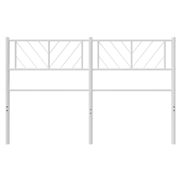 vidaXL Cabeceira de substitui&ccedil;&atilde;o 140 cm metal branco