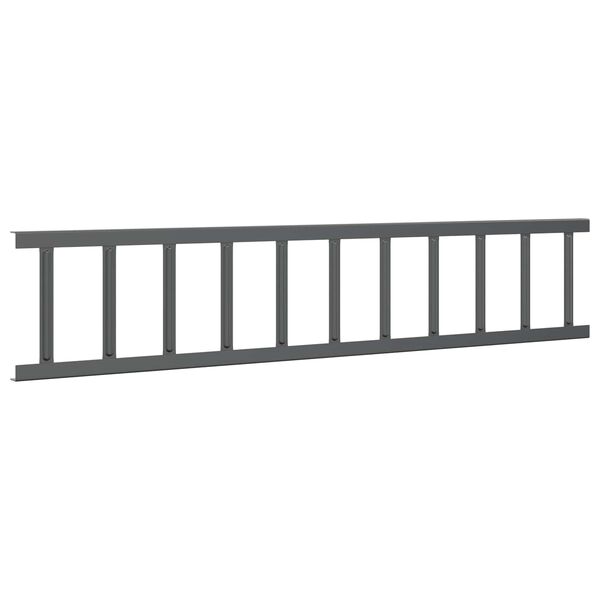 vidaXL Guarda de Neve para Telhado Antracite 600 x 2,5 x 20 cm A&ccedil;o