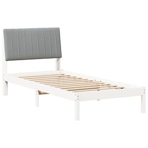 vidaXL Estrutura da Cama Branco 90 x 200 cm Madeira de Pinheiro S&oacute;lida