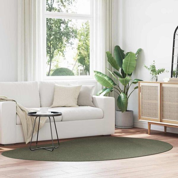 vidaXL Tapetes de &aacute;rea HUARTE Verde Floresta 160 x 230 cm Poli&eacute;ster