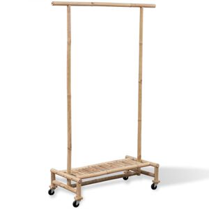 vidaXL Suporte para roupa bambu