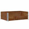 vidaXL Vaso/floreira para jardim 120x80 cm pinho maci&ccedil;o castanho