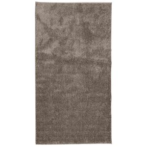 vidaXL Tapete de pelo alto aspeto brilhante ISTAN 80x150 cm cinzento