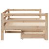 vidaXL Sof&aacute;-cama com gavetas 90x200 cm madeira de pinho maci&ccedil;a