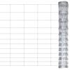 vidaXL Cerca de jardim 50 m 150 cm a&ccedil;o galvanizado prateado