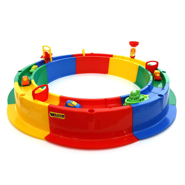 Polesie Wader Caixa de areia com pista de &aacute;gua 136x136x18 cm 1450533