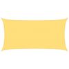 vidaXL Guarda-Sol HDPE retangular 2 x 4 m bege