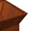 vidaXL Fire Pit Ferro Enferrujado 50 x 50 x 40 cm A&ccedil;o corten