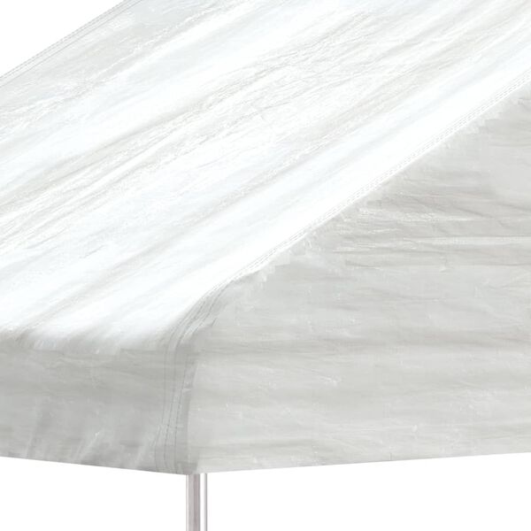 vidaXL Gazebo com telhado 15,61x2,28x2,69 m polietileno branco