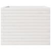 vidaXL Vaso/floreira de jardim 60x60x45,5 cm pinho maci&ccedil;o branco