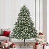 vidaXL &Aacute;rvore de Natal Artificial Verde 240 cm PVC, Pl&aacute;stico e A&ccedil;o