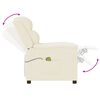 vidaXL Cadeira de massagens couro artificial cor creme