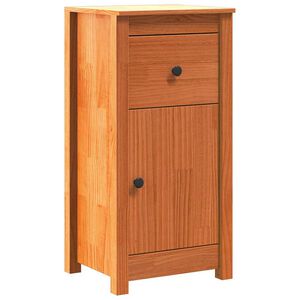 vidaXL Buffet Marrom Cera 39 x 34,5 x 80 cm Madeira de Pinheiro S&oacute;lida