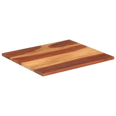 vidaXL Tampo de mesa madeira de acácia maciça 25-27 mm 70x80 cm