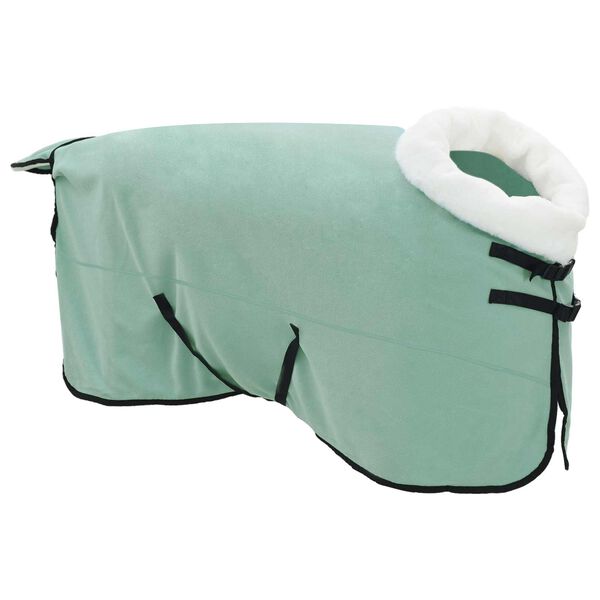 vidaXL Cobertor de Cavalo Verde escuro total 125 cm Fleece polar