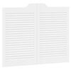 vidaXL Portas de Correr Branco 80 x 50 cm Madeira de Pinho Maci&ccedil;a