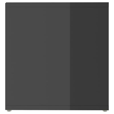 vidaXL Móveis de TV 2 pcs 72x35x36,5 cm contraplacado cinza brilhante