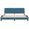 vidaXL Estrutura de cama sem colch&atilde;o 180x200 cm veludo azul