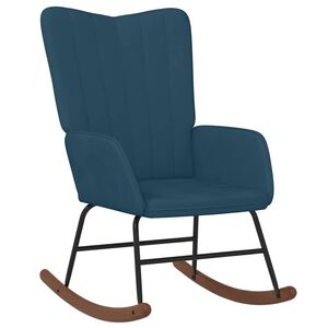 vidaXL Cadeira de baloi&ccedil;o veludo azul