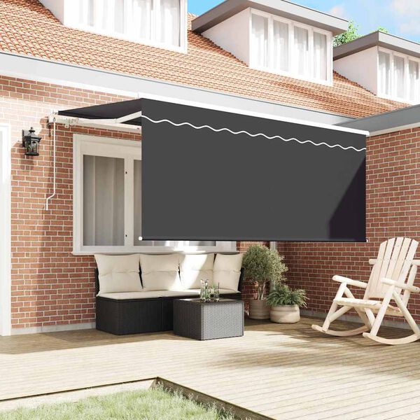 vidaXL Toldo Retr&aacute;til Antracite 300 x 200 cm Poli&eacute;ster e Alum&iacute;nio
