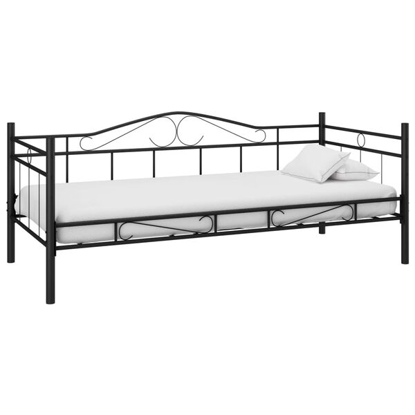 vidaXL Estrutura sofá-cama 90x200 cm metal preto