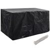 vidaXL Capa para mobili&aacute;rio de jardim com 8 ilh&oacute;s 180x70x90 cm