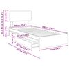 vidaXL Cama com Armazenamento com gaveta Carvalho Sonoma 90 x 200 cm