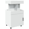 vidaXL Carrinho de bar 50x41x89 cm derivados de madeira branco