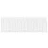 vidaXL Cortina de Renda Branco 100 x 500 cm Poli&eacute;ster