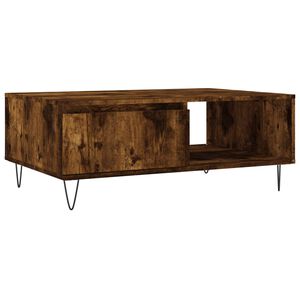 vidaXL Mesa de centro 90x60x35 cm derivados de madeira carvalho fumado