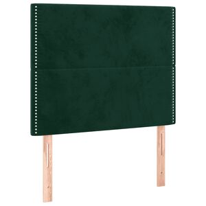 vidaXL Cabeceira Verde Escuro 90x5x118/128 cm Veludo