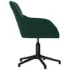 vidaXL Cadeiras de jantar giratorias 2 pcs veludo verde-escuro