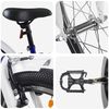 vidaXL Bicicleta Infantil 24 Polegadas para 8-12 anos Azul Branco