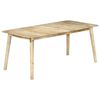 vidaXL Mesa de jantar madeira de mangueira maci&ccedil;a 180x90x76 cm