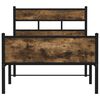 vidaXL Estrutura cama s/ colch&atilde;o derivados de madeira carvalho fumado