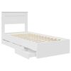 vidaXL Estrutura da Cama Branco 90 x 190 cm Madeira de Engenharia