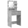 vidaXL Mesas de Maquiagem para Quarto Cinzento 80 x 39,6 x 135 cm