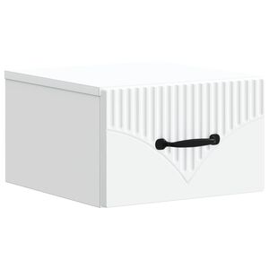 vidaXL Gabinete de Canto Montado na Parede Branco 34,5 x 33 x 20 cm