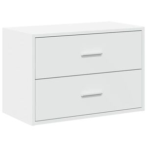 vidaXL Arm&aacute;rio c/ 2 gavetas 60x31x40 cm derivados madeira branco