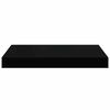 vidaXL Prateleiras de parede suspensas 2 pcs 40x23x3,8cm MDF preto