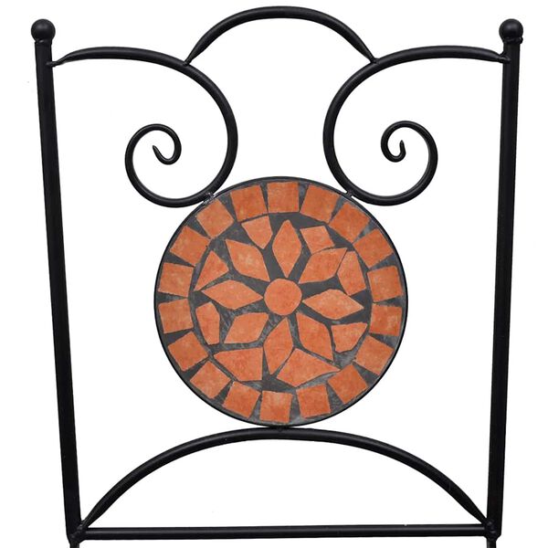 vidaXL Cadeiras de bistrô dobráveis 2 pcs cerâmica terracota