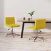 vidaXL Cadeiras de jantar girat&oacute;rias 2 pcs veludo amarelo mostarda