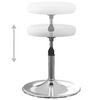 vidaXL Cadeiras de jantar 4 pcs couro artificial branco