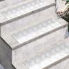 vidaXL Degrau Retangular 2 pcs Prateado 60 x 20 cm Alum&iacute;nio