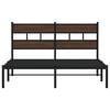 vidaXL Cama sem colch&atilde;o com cabeceira 150x200 cm carvalho castanho