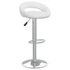 vidaXL Bancos de bar 2 pcs couro artificial branco