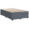 vidaXL Cama boxspring com colch&atilde;o 120x190 cm veludo cinzento-escuro