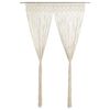 vidaXL Cortina em macram&eacute; 140x240 cm algod&atilde;o