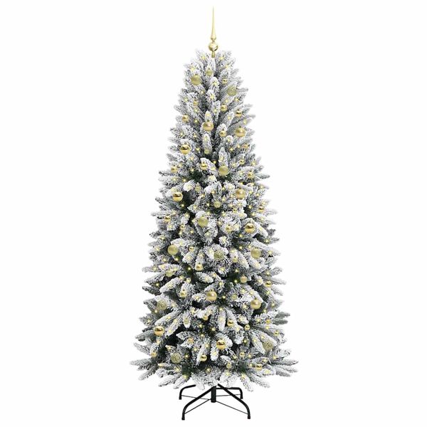 vidaXL &Aacute;rvore de Natal Artificial com 300 LEDs Branco 210 cm